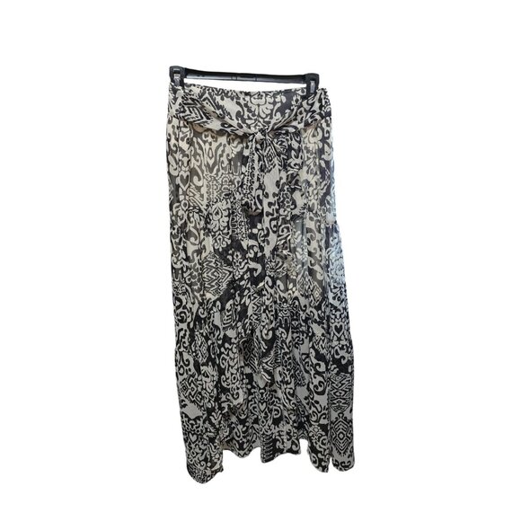 Express Women's Back White Ruffled Maxi Skirt Medium - Picture 5 of 5